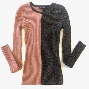 INTERMIX Two Tone Corinna Sweater